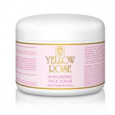 YELLOW ROSE HYALURONIC FACE SCRUB WITH FLOWER EXTRACT Скраб для лица с экстрактами цветков (250 мл)